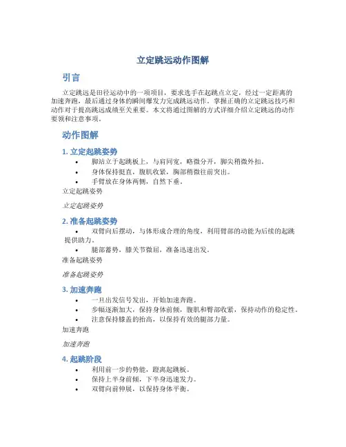 立定跳远动作图解