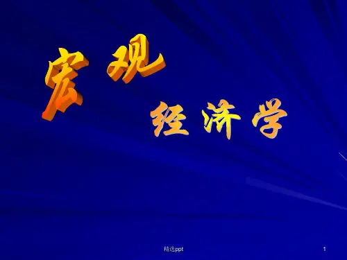 宏观经济学PPT课件第一章宏观导论