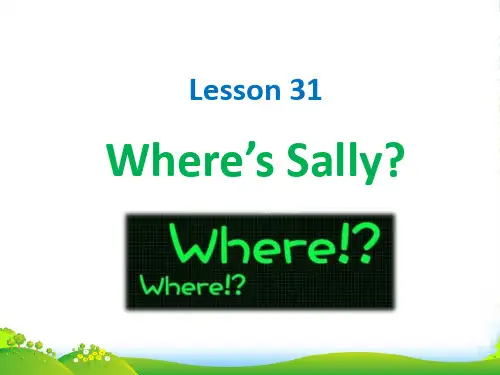 新概念英语Lesson31-32(共13页)课件