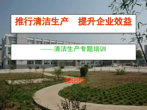 清洁生产培训课件