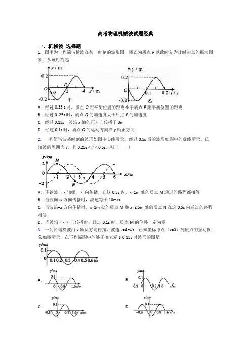高考物理机械波试题经典