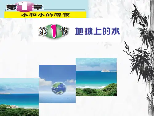 浙教版科学八年级上册1.1：地球上的水(34张PPT)
