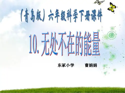 最新青岛版(六三制)小学科学六年级下册10无处不在能量