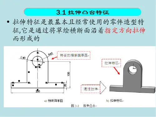 SOLIDWORKS零件建模操作及实例第3章拉伸与旋转建模