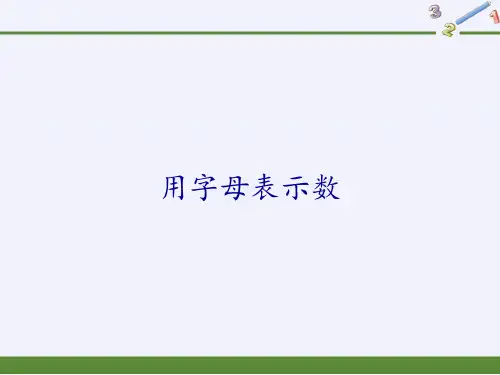 人教版《用字母表示数》完美版课件3(共16张PPT)