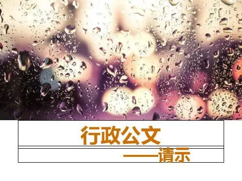 应用文写作——请示-PPT资料