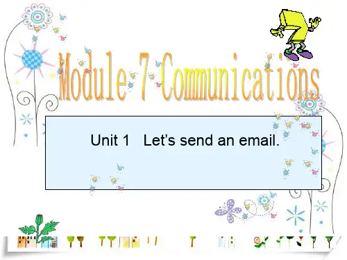 2024年外研社(三起)小学英语五年级下册Module 7 Unit 1 Let's send an