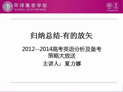 2012--2014安徽高考英语考点归纳总结