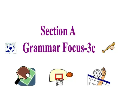 初中英语人教版七年级上册语法及习题课件unit5SectionAgrammarfocus3c