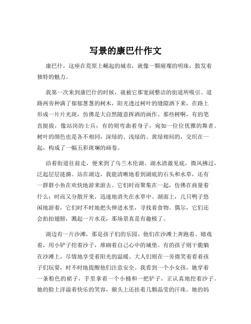 写景的康巴什作文