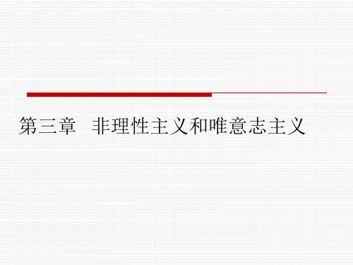 非理性主义和唯意志主义