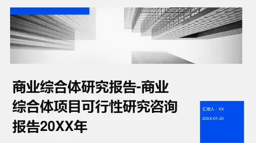 商业综合体研究报告-商业综合体项目可行性研究咨询报告2024年