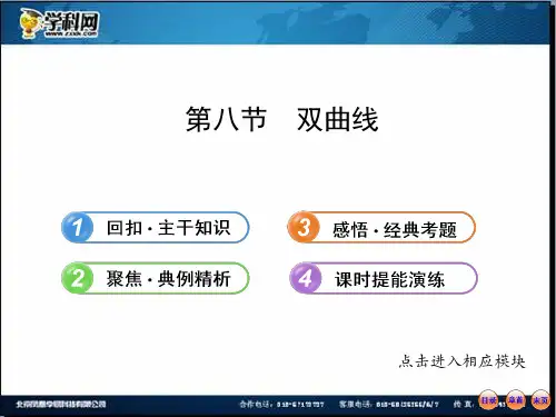 202X版高中全程复习方略配套课件：8.8双曲线(苏教版·数学理)