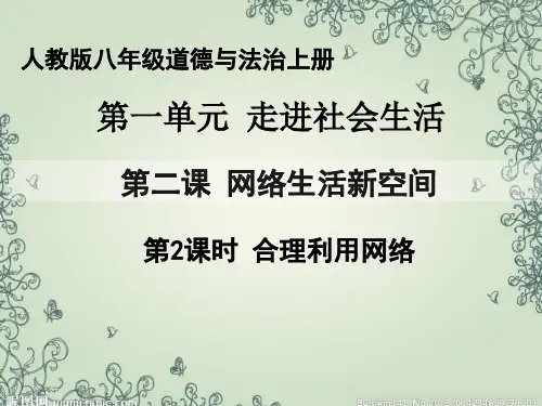 人教版八年级道德与法治上册教学课件2.2合理利用网络(共32张PPT)