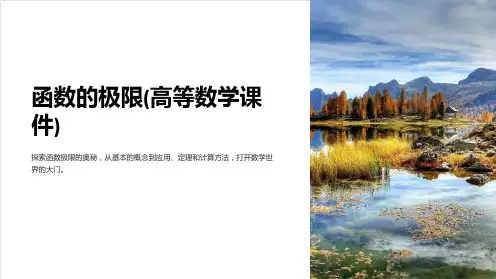 函数的极限(高等数学课件