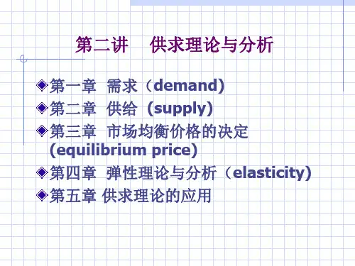 供给与需求的理论知识(ppt 84页)