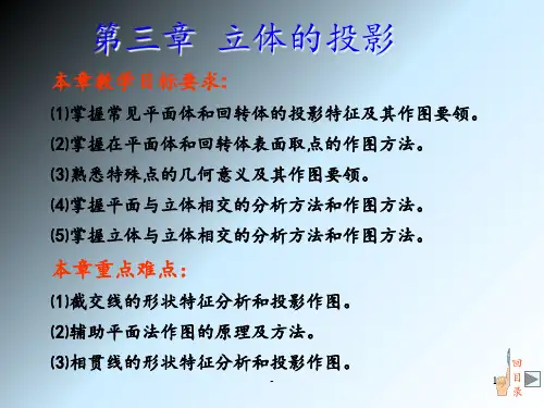 CAD机械制图(第三章-投影)PPT课件