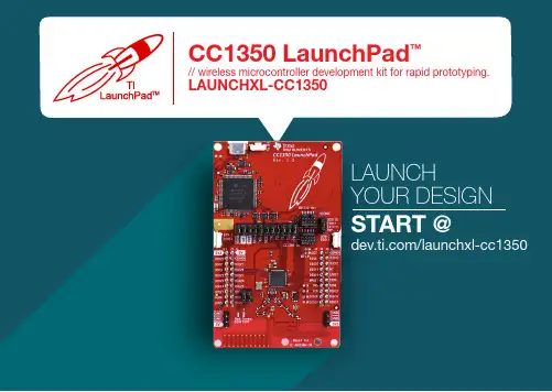 CC1350 LaunchPad 无线微控制器开发板快速原型说明书
