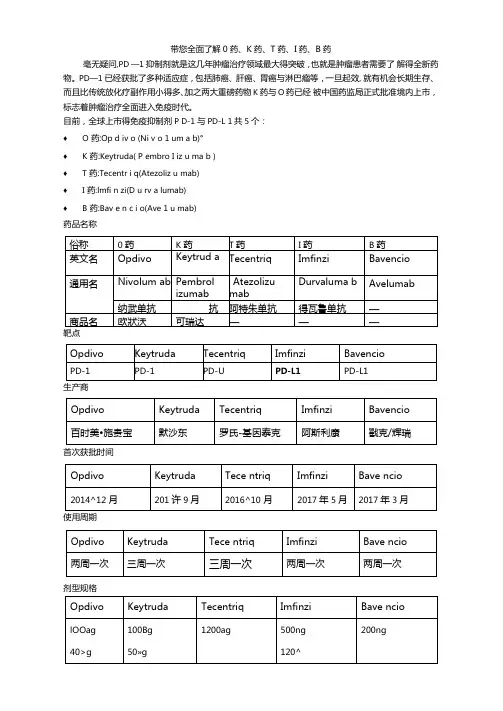 带你全面了解O药K药T药I药B药