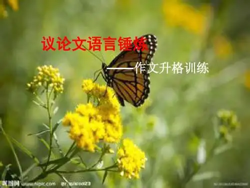 议论文语言训练