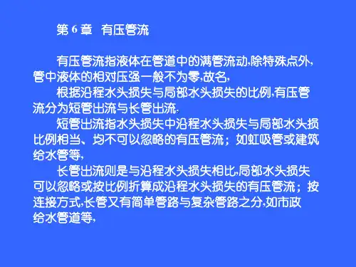 水力学有压管流