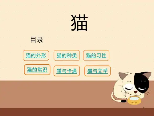 《猫》的介绍ppt课件