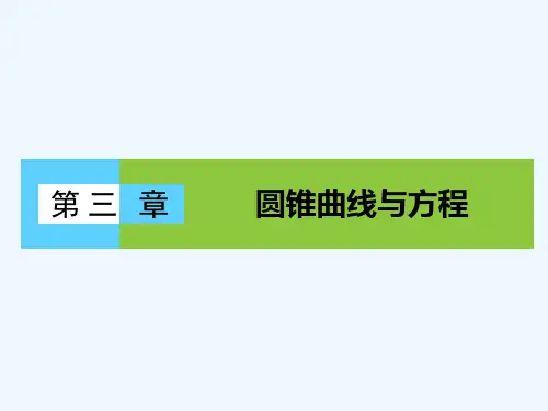 高中数学第三章圆锥曲线与方程本章高效整合课件北师大版选修
