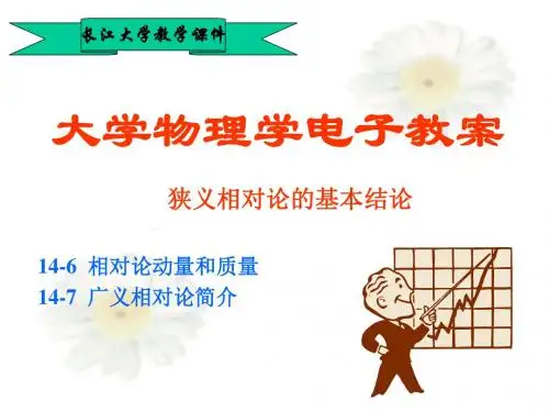 狭义相对论的基本结论.ppt