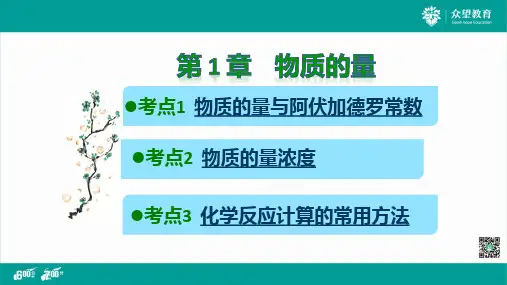 2020高考化学复习《600分考点 700分考法》A版-第1章 物质的量
