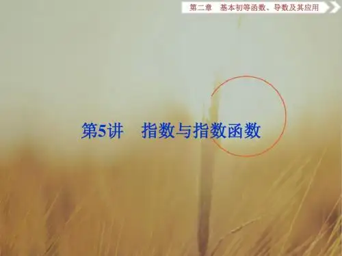 2018年高考数学理一轮复习课件 第二章 基本初等函数、