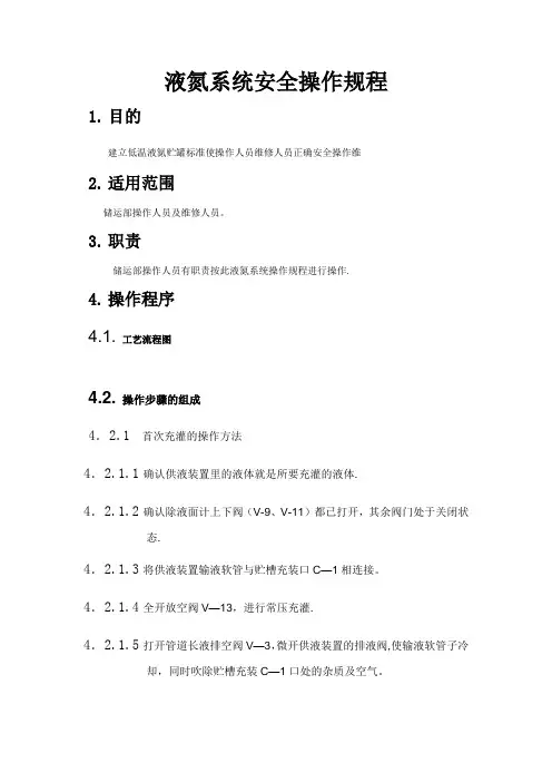 液氮系统安全操作规程