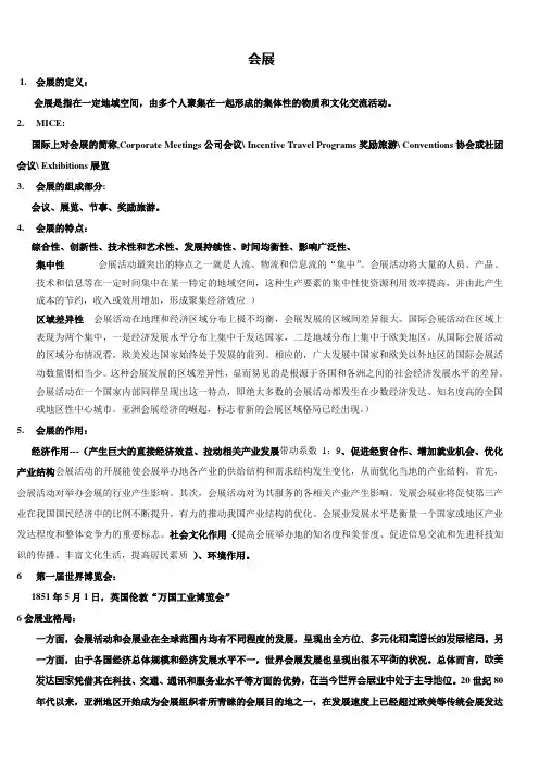 会展概论基本理论
