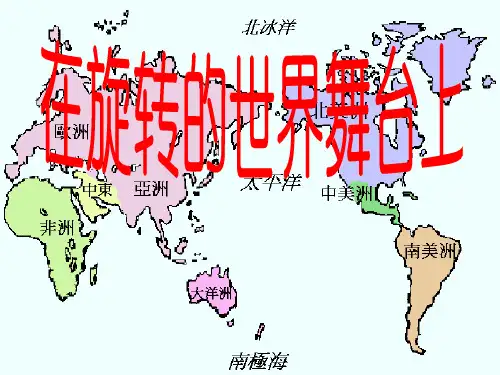 九年级政治 在旋转的世界舞台上课件 鲁教