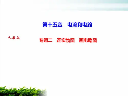 第十五章 专题二 连实物图 画电路图—人教版九年级物理上册作业课件(共21张PPT)