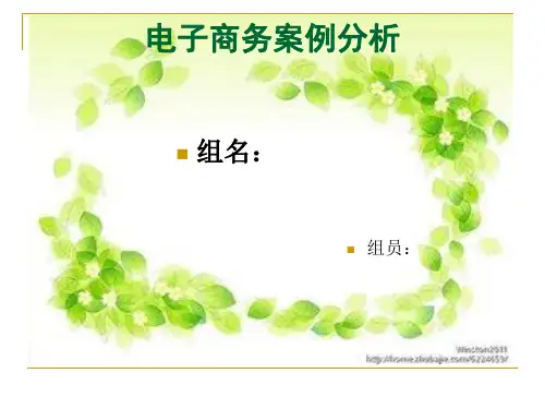 电子商务案例分析海外代购小红书案例分析PPT