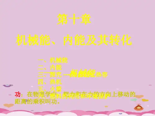 北师大版九年级物理第十章第一节 机械能优质课件