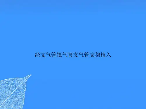 经支气管镜气管支气管支架植入【优质最全版】