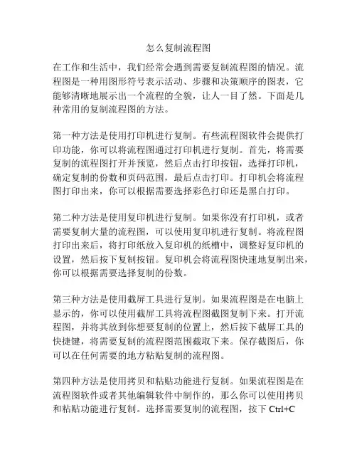 怎么复制流程图