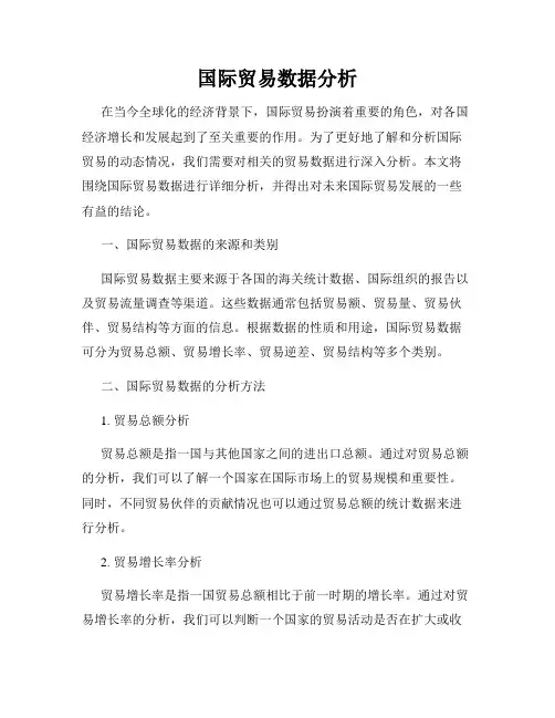 国际贸易数据分析