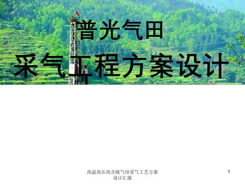 高温高压高含硫气田采气工艺方案设计汇报课件