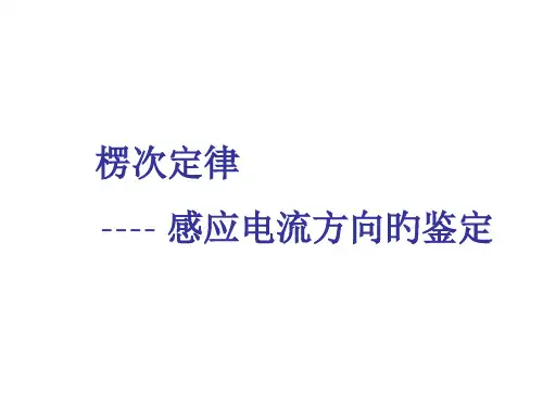 楞次定律感应电流方向的判定