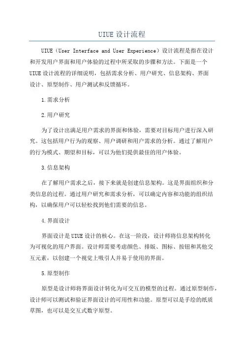 UIUE设计流程
