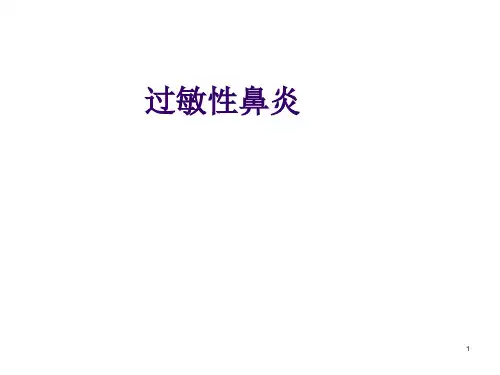 过敏性鼻炎ppt课件