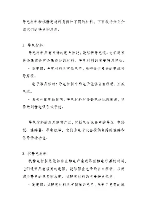 导电材料 抗静电材料