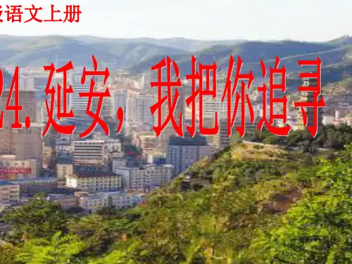 新版四年级上册-24 《延安,我把你追寻》人教部编版(共30张PPT)