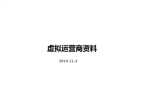 各大虚拟运营商资费