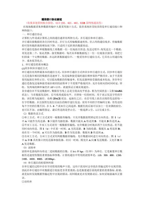 通讯接口概念