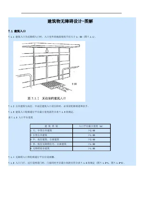 建筑物无障碍设计-图解分析