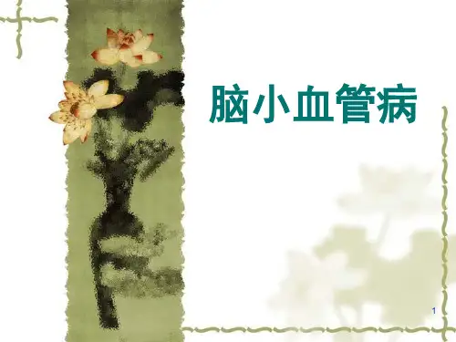 脑小血管病ppt课件