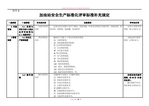 危险化学品从业单位安全生产标准化三级考评标准